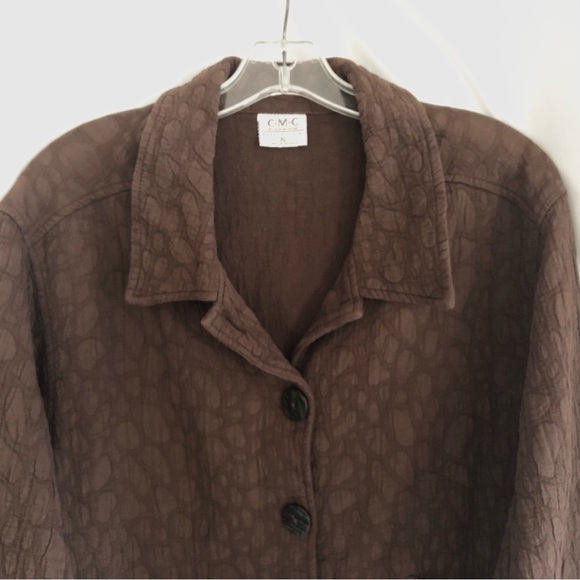 Color Me Cotton CMC Two Pocket Button Front Jacket XL - Picture 3 of 8